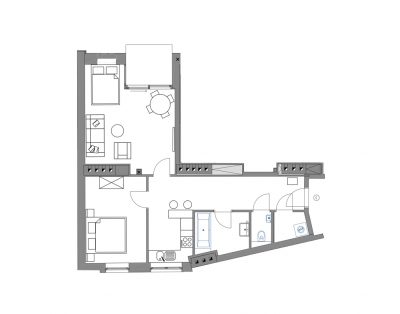 Helle moderne Dachwohnung in der Nähe des Stadtzentrums