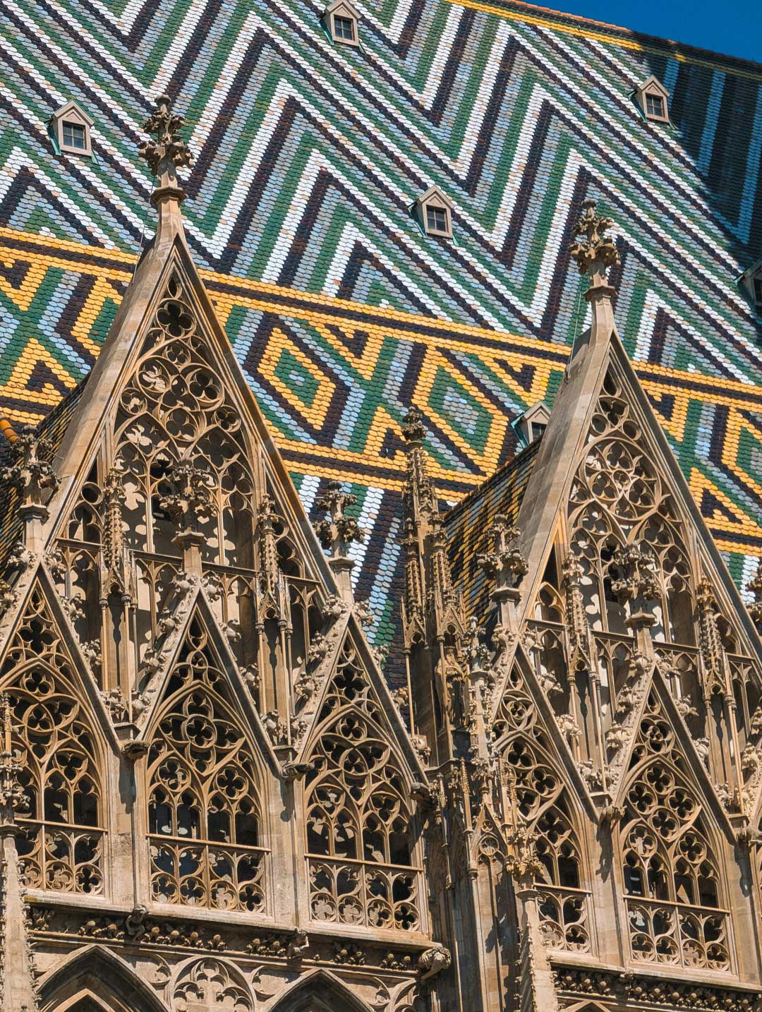 Roof of St. Stephans Cathedral in Vienna